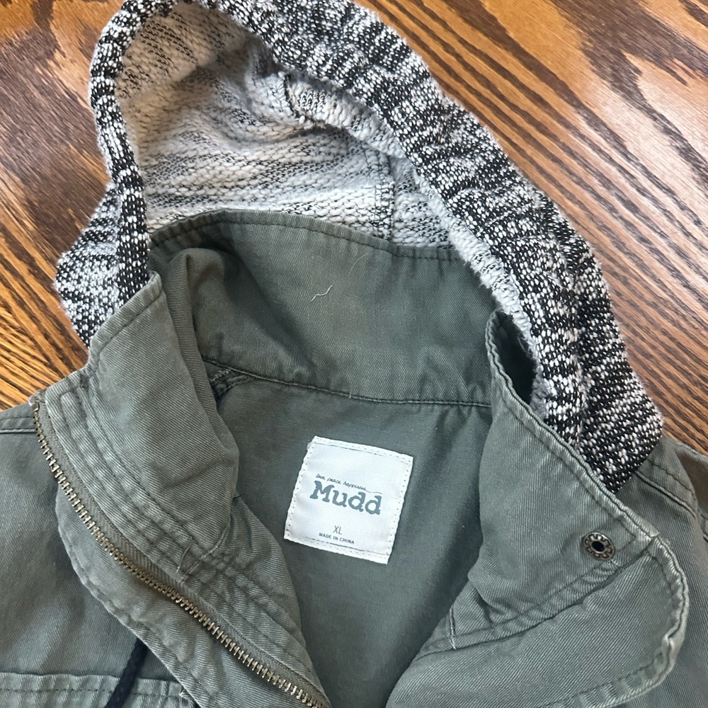 Mudd Olive Cotton Blend Jacket